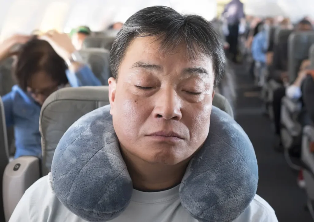 Neck Pillow & Blanket for seniors traveling