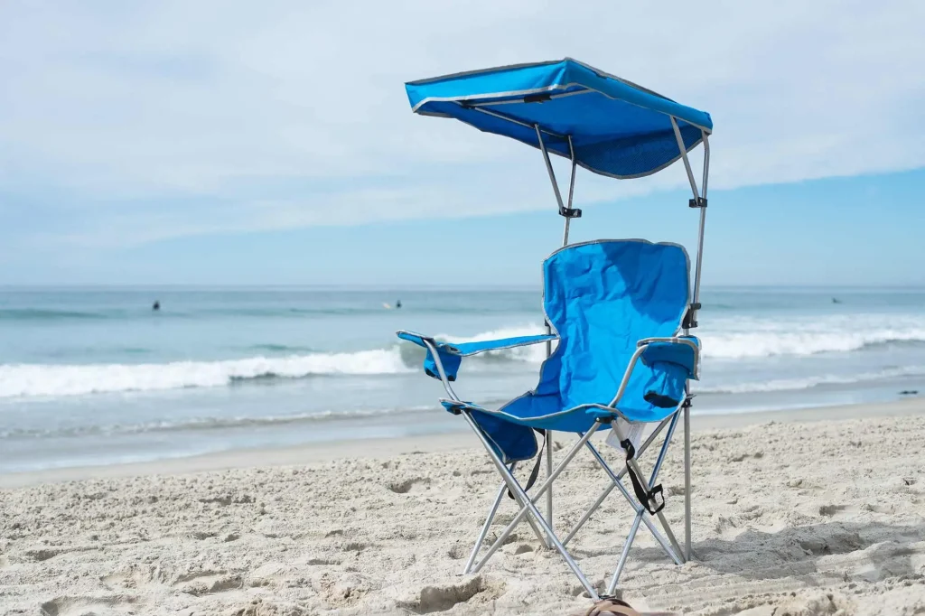 Beach Chairs or Blankets for Comfortable Seating