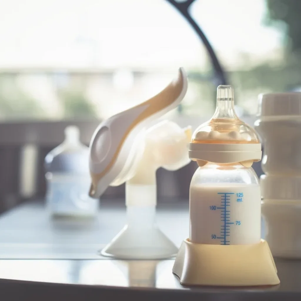 Breast Pump on tips for feeding